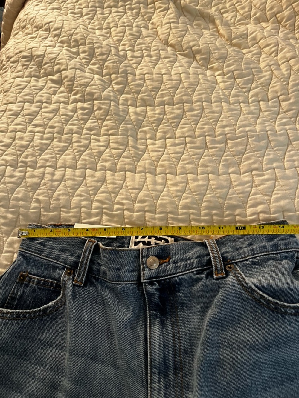 Wide Leg Light Blue Denim Jeans - Women - Picture 4 of 5